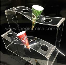 Kệ Mica trưng bày kem
