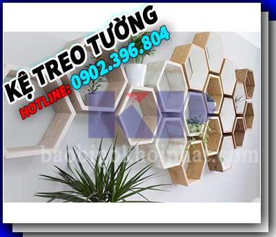 Kệ gỗ treo tường