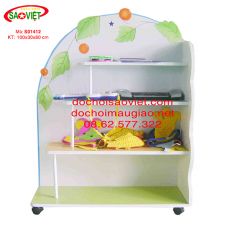 Kệ góc để đồ chơi mầm non