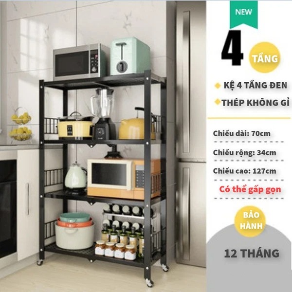 Kệ để lò vi sóng 4 tầng