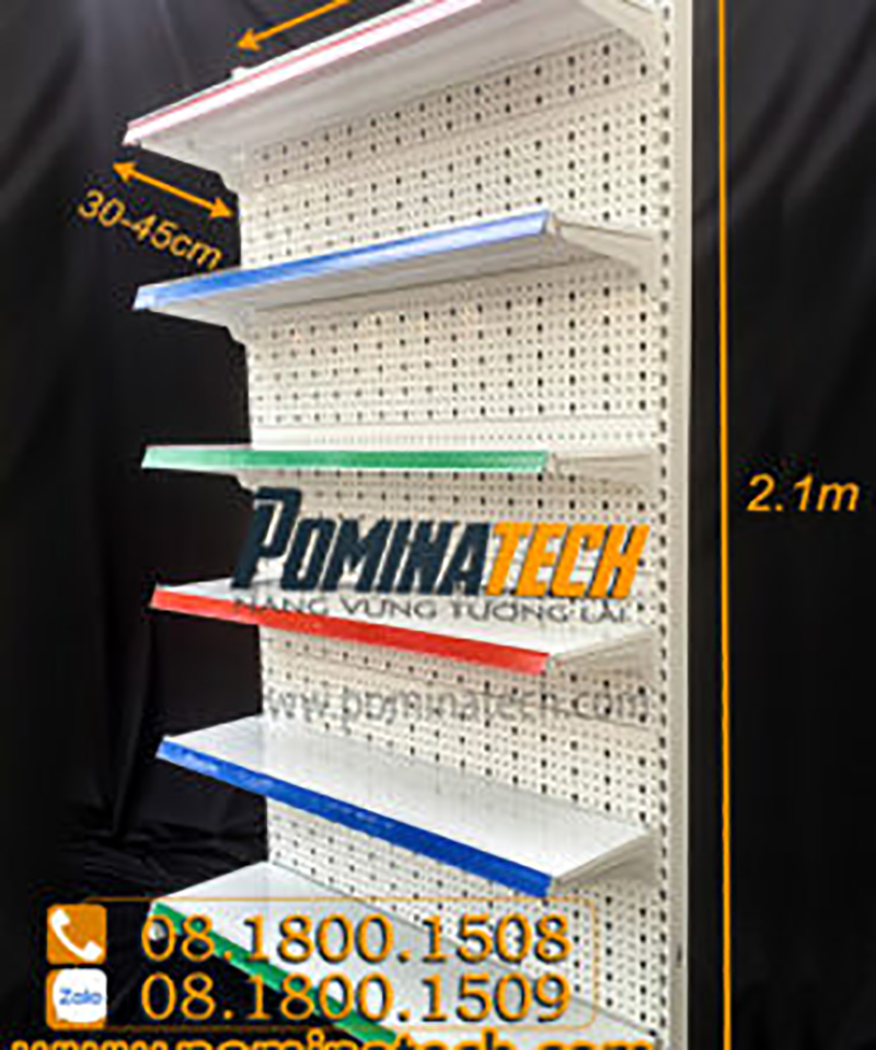 Kệ đơn tôn đục lỗ 6 tầng