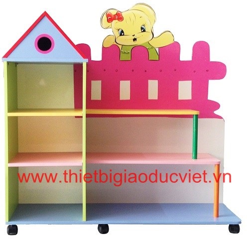 Kệ gỗ mầm non KT 03