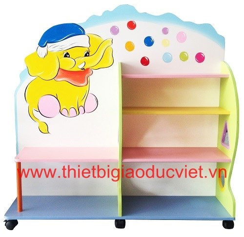 Kệ gỗ mầm non KT 04