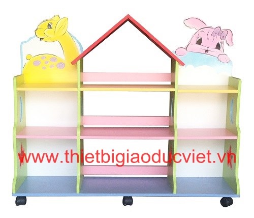 Kệ gỗ mầm non KT 07