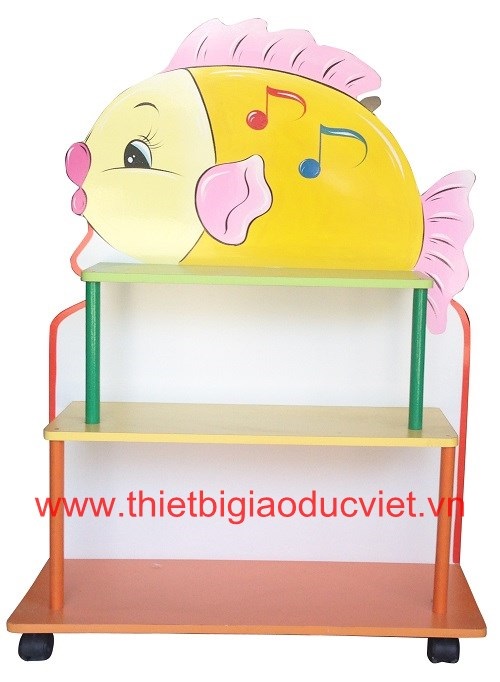 Kệ gỗ mầm non KT 10