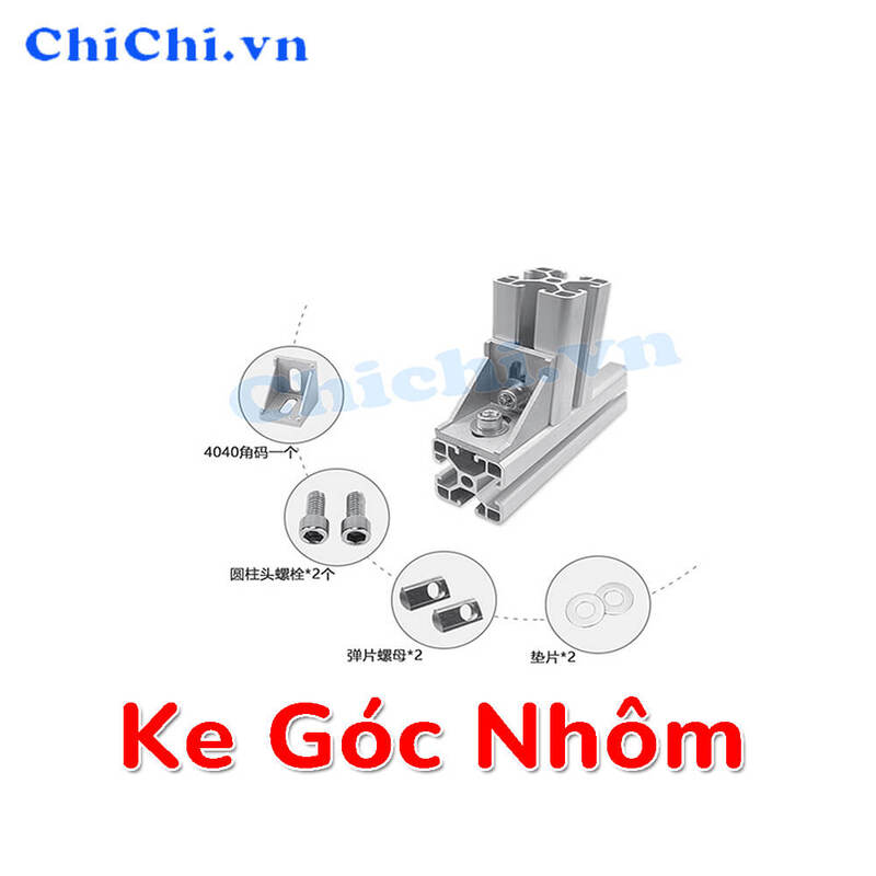 Ke góc vuông nhôm định hình