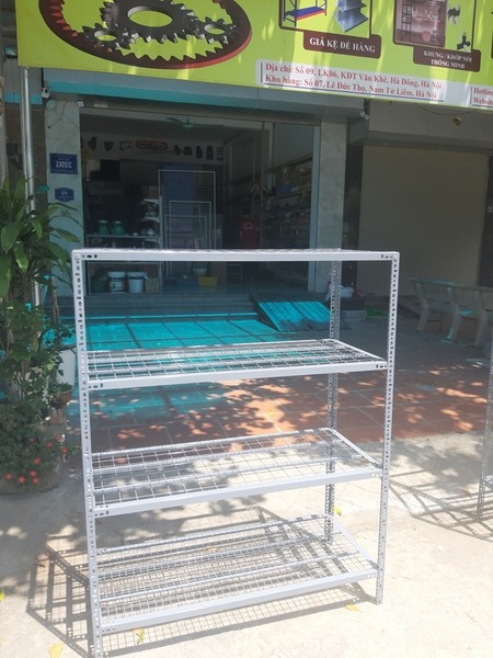 Kệ mặt lưới 4 tầngD100xR30xC150