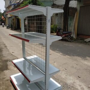 Kệ siêu thị 4 tầng vách lưới D120xC150