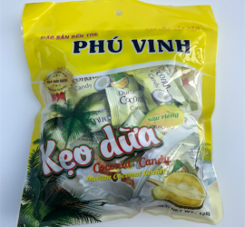 Kẹo dừa sầu riêng 125gram
