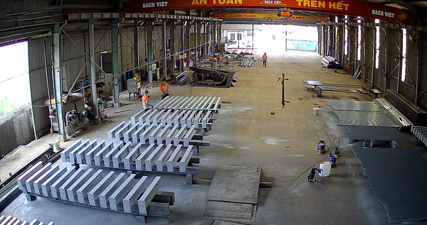 Kết cấu thép nhà để xe Phạm Gia