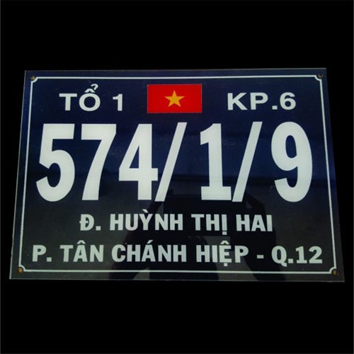 Khắc biển mica số nhà