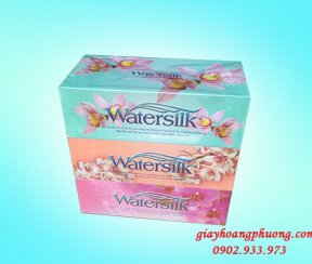 Khăn hộp Watersilk hoa Lan