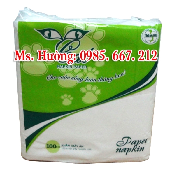 Khăn ăn vuông CAT 100 tờ/gói