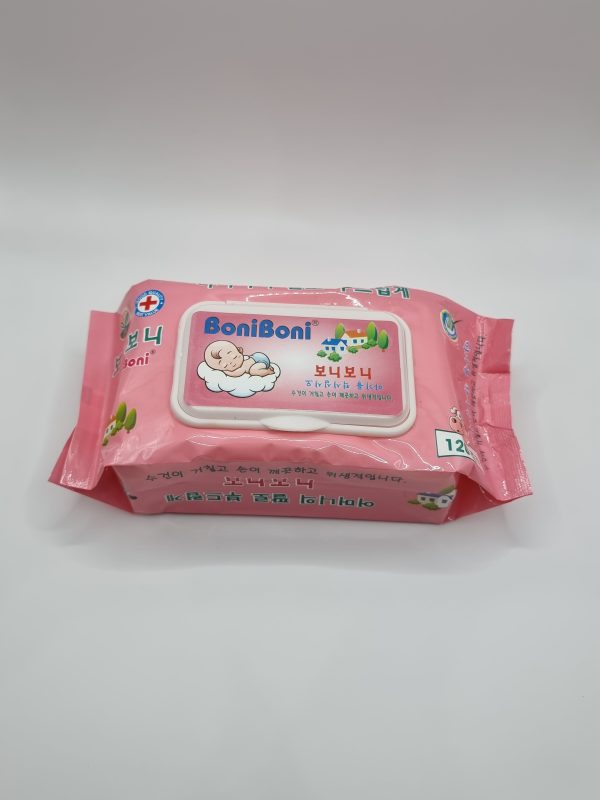 Khăn giấy trẻ em Boni màu hồng