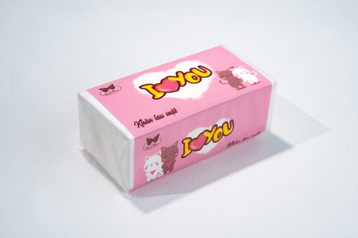 Khăn rút lụa I love you