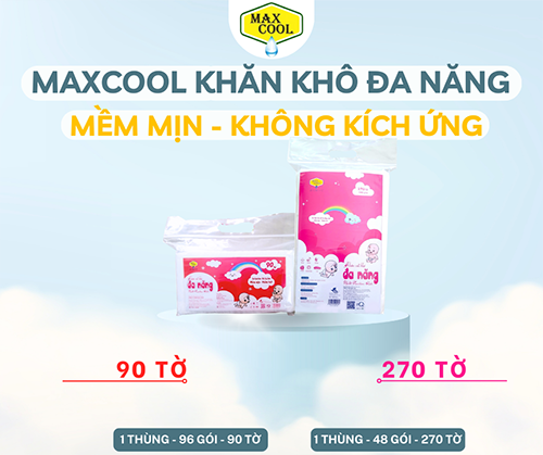 Khăn khô đa năng Max Cool – 90/270 tờ