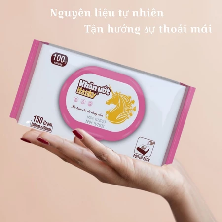 Khăn ướt Hanky gói 350gram không cồn, không Parabens