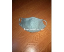 Khẩu trang vải 3 lớp màu ghi