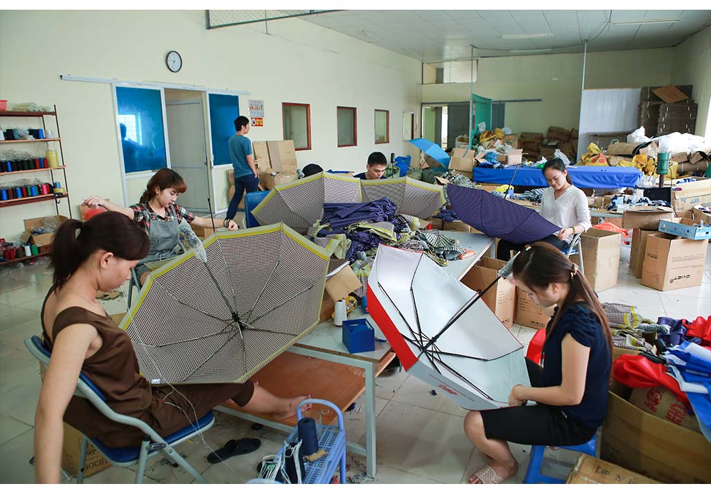 Công đoạn khâu ô