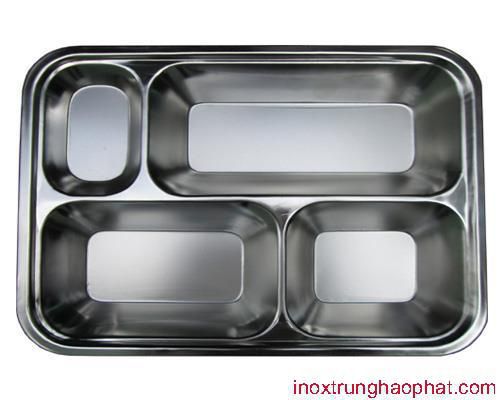 Khay inox 4 ngăn