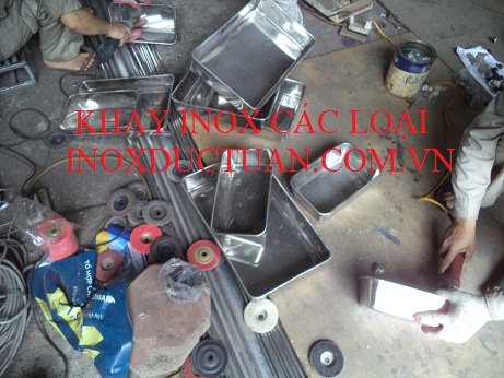 Khay inox công nghiệp các loại