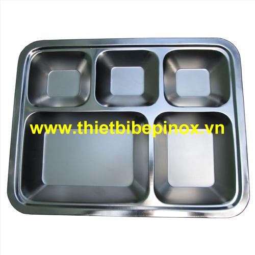 Khay cơm inox 5 ngăn