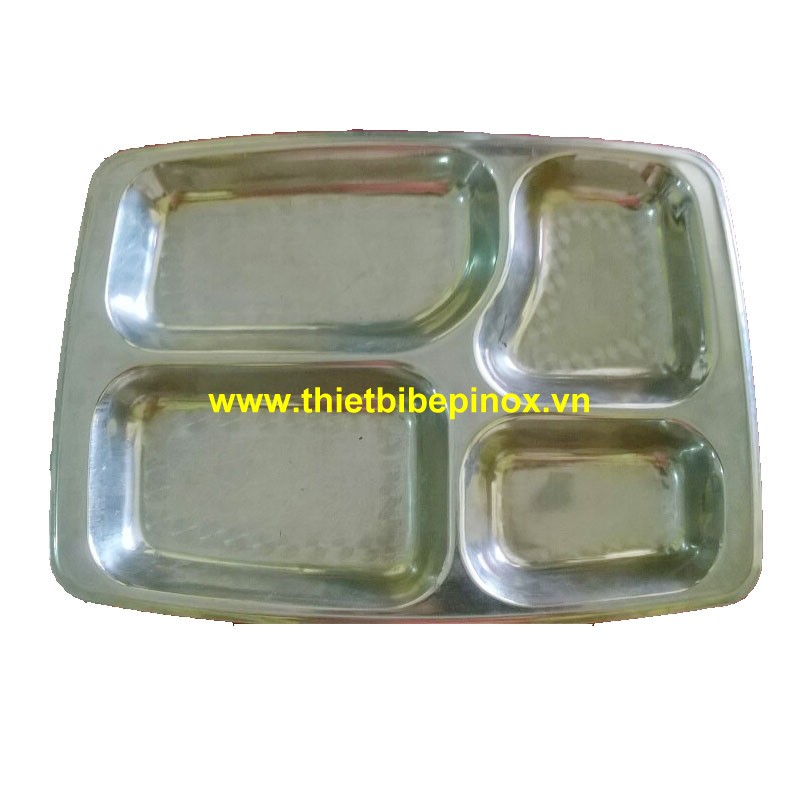 Khay inox 4 ngăn