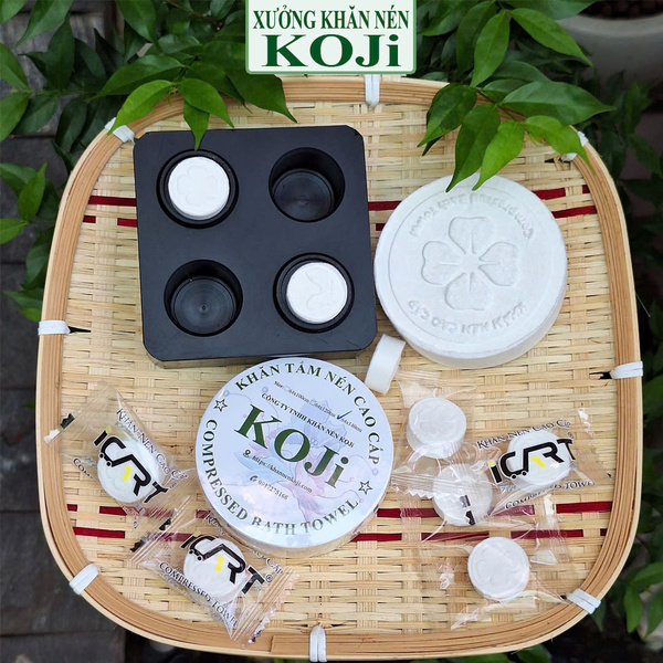 Khay để khăn nén