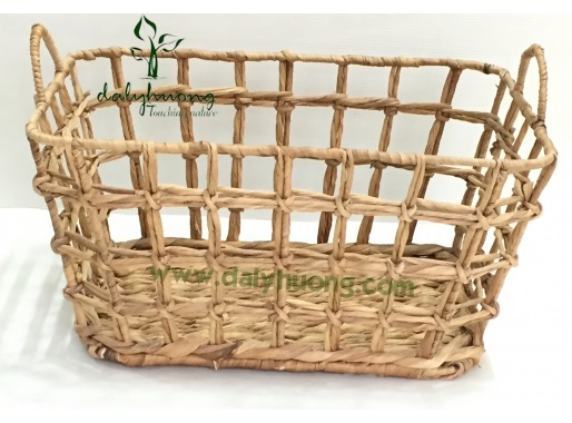 Khay lục bình đan dấu X