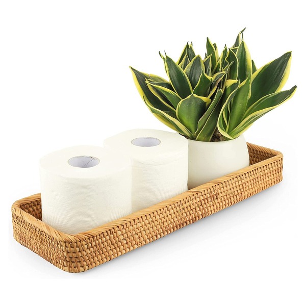 Khay mây lớn đựng giấy vệ sinh