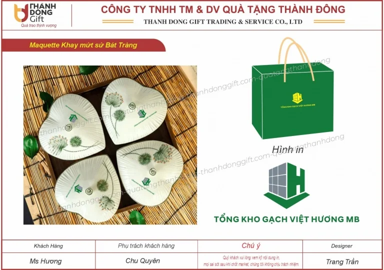 khay mứt sứ bát tràng - tổng kho gạch việt Hương MB
