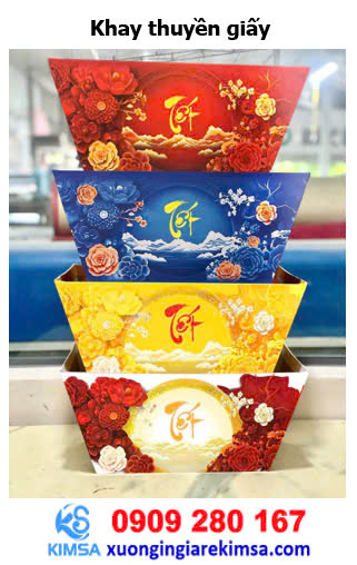 Khay thuyền giấy