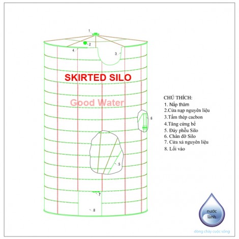 Kho chứa Skirted Silo