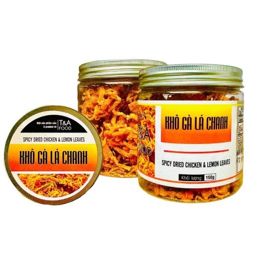 Khô gà lá chanh (hộp nắp nhôm) - 150gr