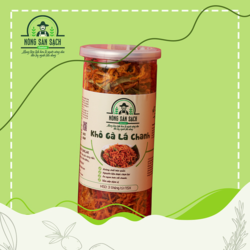 Khô gà lá chanh nhà làm