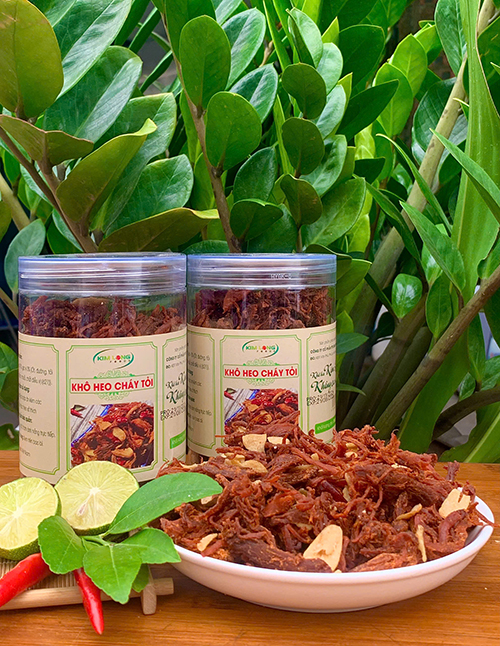 Khô Heo Cháy Tỏi Hôp 200g