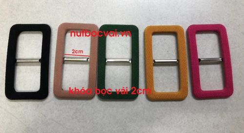 Khóa bọc vải 2cm
