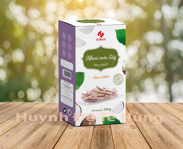 Khoai môn sấy hộp