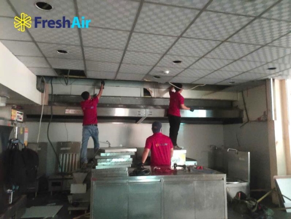Dự án hệ thống hút khói bếp trường học
