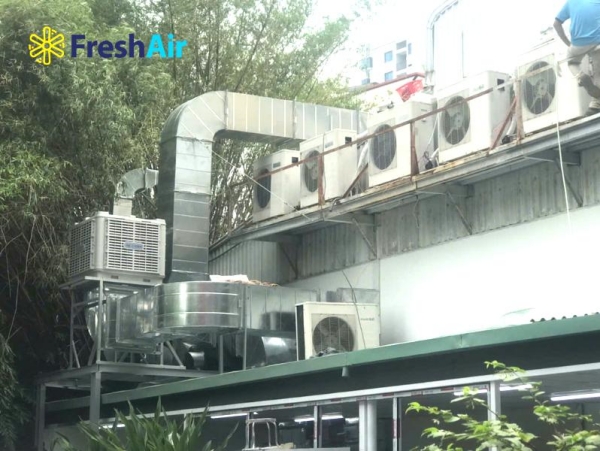 Dự án hệ thống hút khói bếp trường học