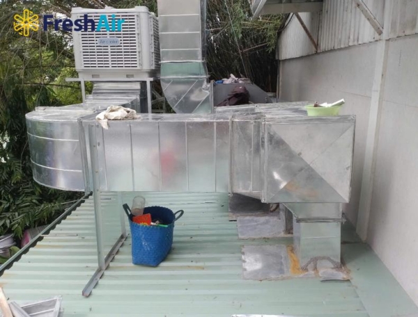 Dự án hệ thống hút khói bếp trường học