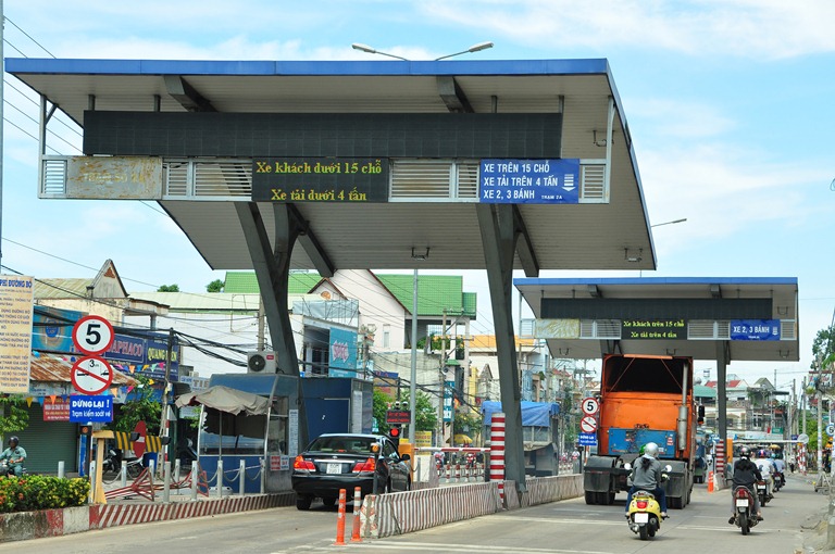 Thi công trạm thu phí