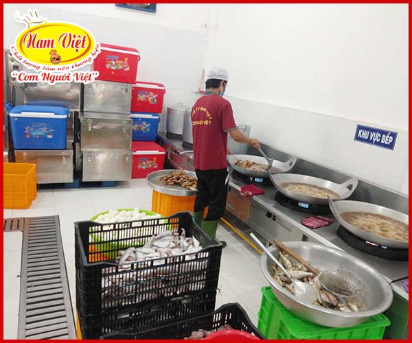 Khu vực bếp nấu