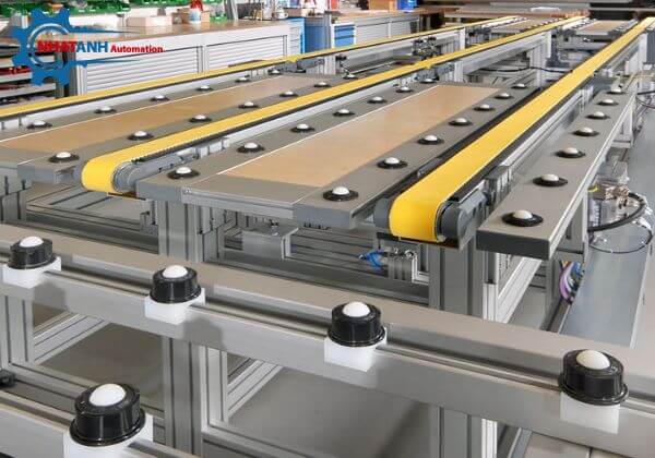 Khung băng tải nâng đỡ toàn bộ hệ thống