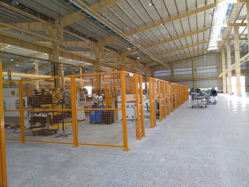 Khung vách ngăn nhà xưởng, khung ngăn sân bóng Pickerball