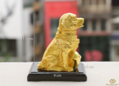 Khuyển Gia An mạ vàng