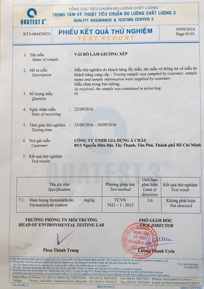 Kiểm định vải bố