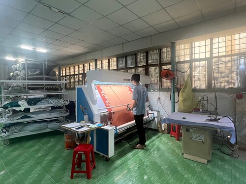 Kiểm tra vải trước khi cắt