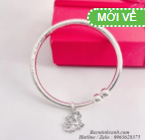 Kiềng bạc mix Charm con rồng cho bé