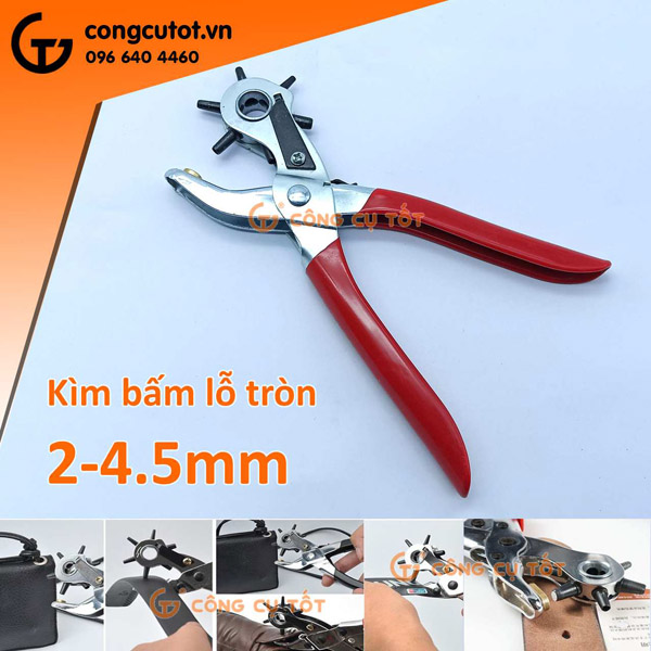 Kìm bấm lỗ tròn 2-4.5mm